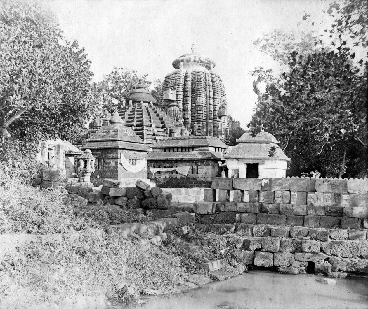 Lingaraj-templet, Bhubaneswar, Orissa, Indien, 1905-1906 av F. L. Peters