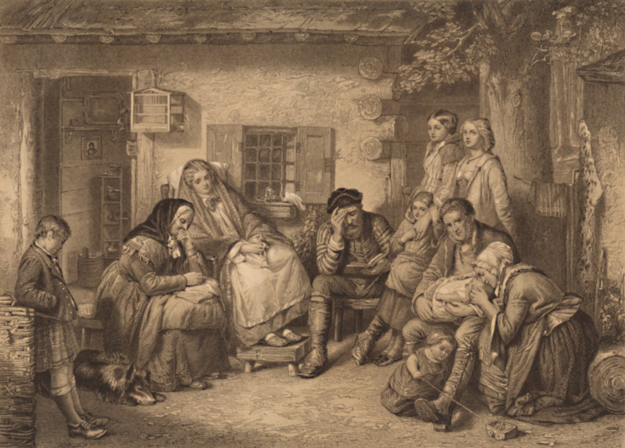 "Söndag i Kanadas bakskog", 1886 av F Lefrancq