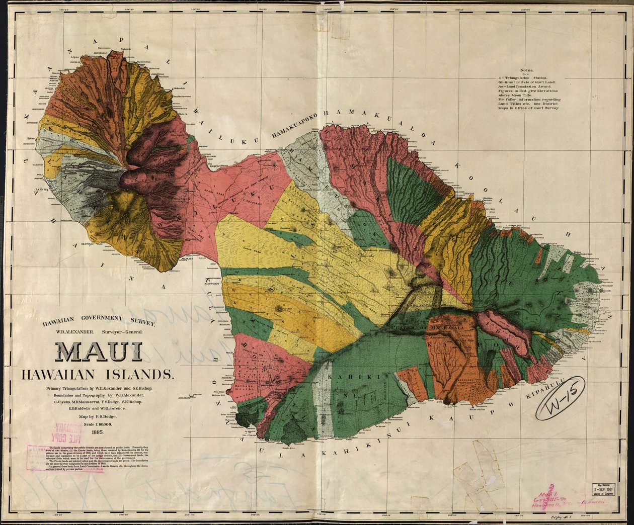LC Hawaii ; 12 Även tillgänglig via Library of Congresss webbplats som en rasterbild av F. S.; Alexander Dodge