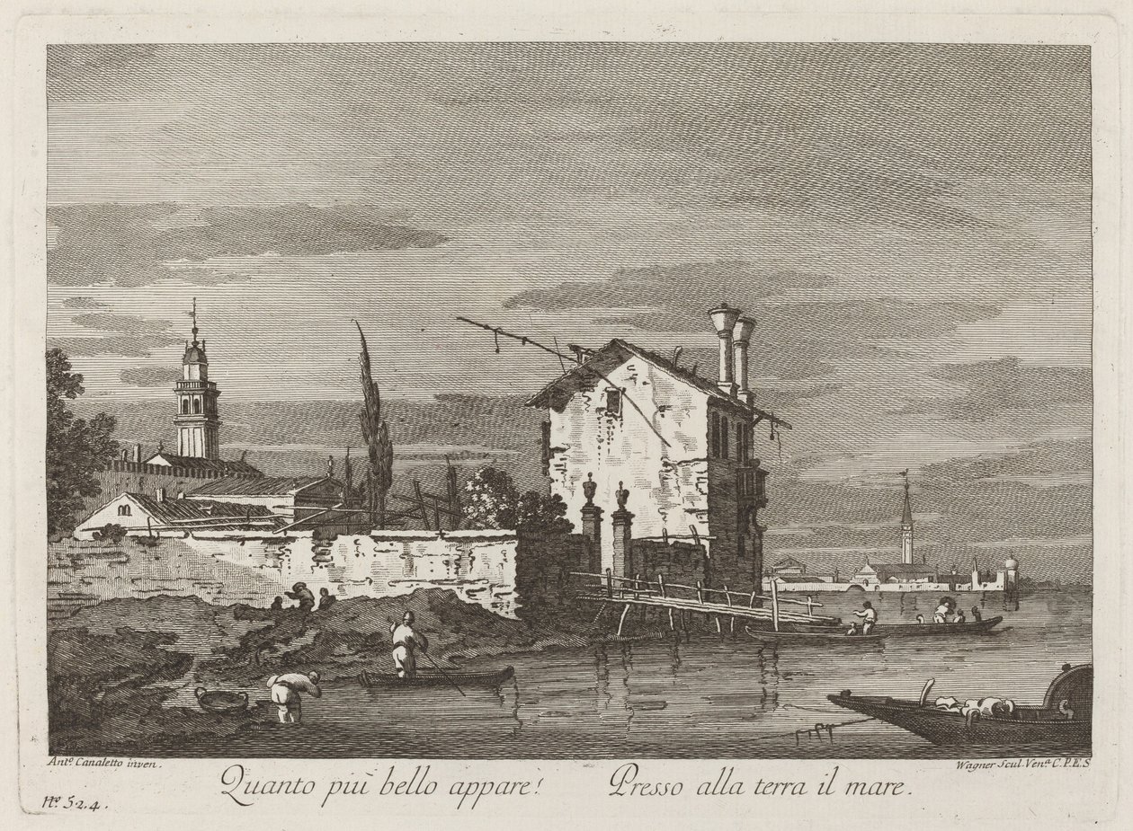 Ju vackrare det ser ut... av Fabio Berardi after Canaletto