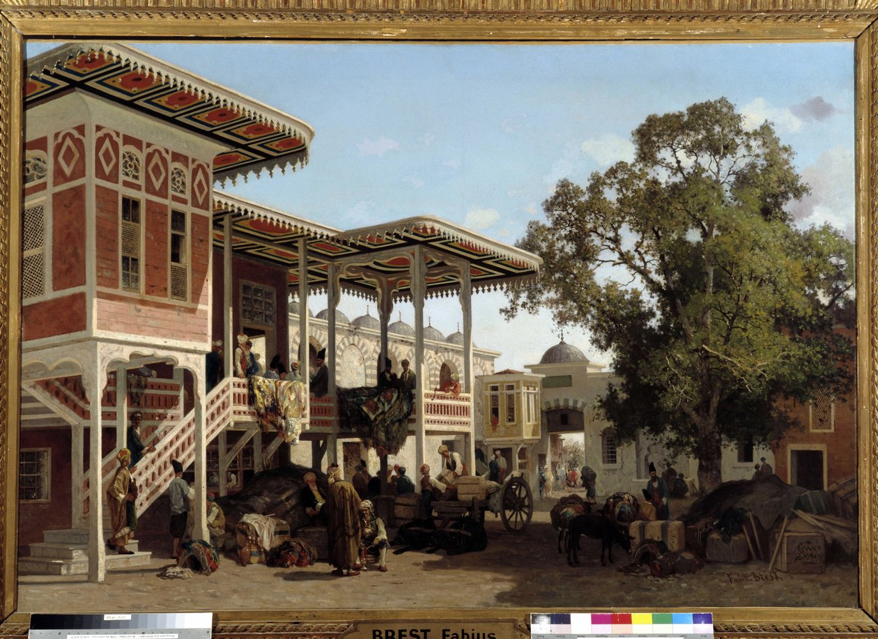 En caravanserail (eller husvagn) i Trebizonde av Fabius Brest