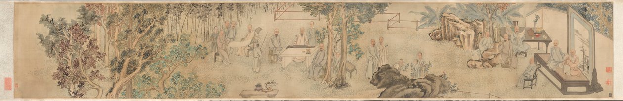 Den nionde dagen litterära sammankomsten i Xing’an, 1743. av Fang Shishu