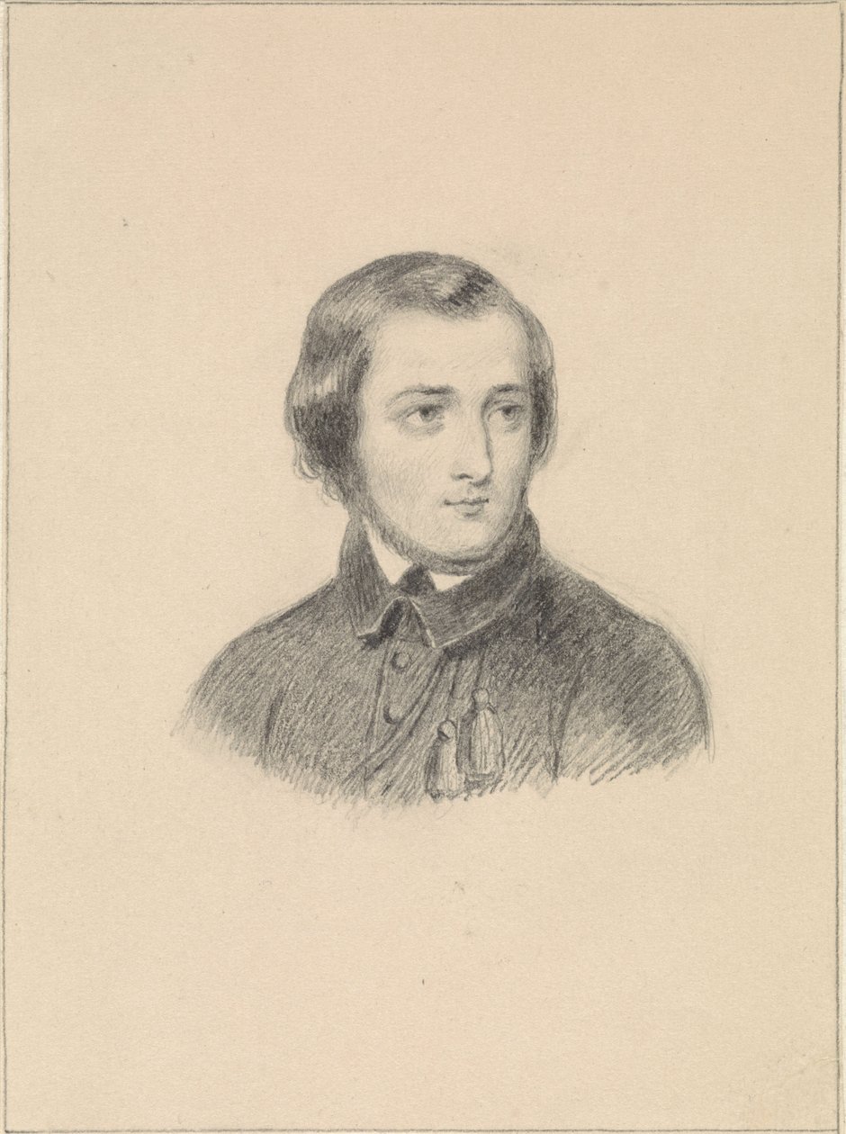 Porträtt av Willem Geefs, av Fanny Geefs-Corr (1840-1842) av Fanny Geefs