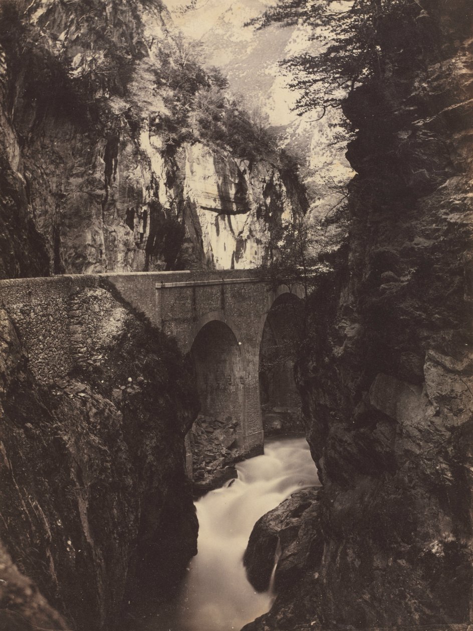 Vägen till Eaux-Chaudes, Pyrenéerna (framför) av Farnham Maxwell Lyte