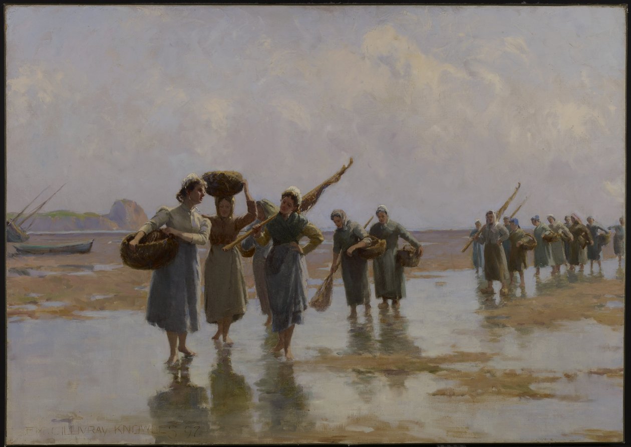 Kvinnor på stranden, 1897 av Farquhar McGillivray Knowles