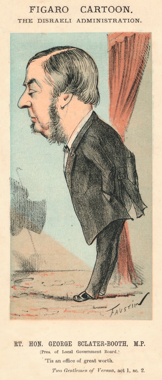 Rt. Hon. George Sclater-Booth, M.P.., c1870 av Faustin