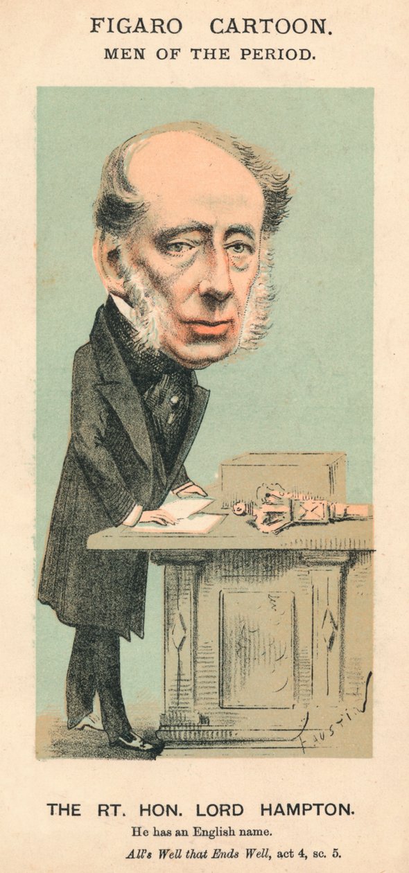 Rt. Hon. Lord Hampton, c1870 av Faustin