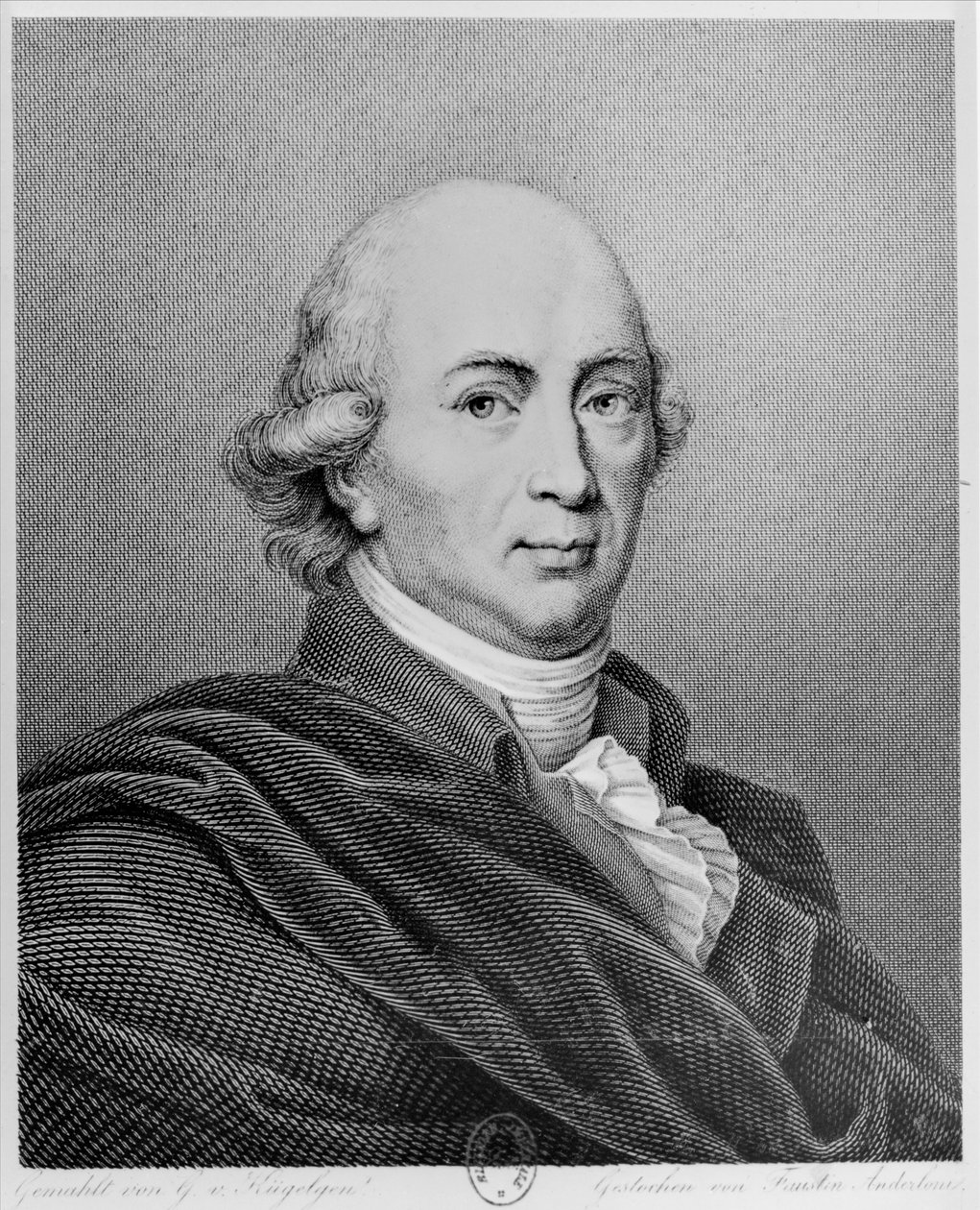 Porträtt av Johann Gottfried Herder av Faustino Anderloni