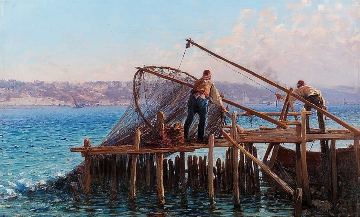 Fiskarna av Fausto Zonaro