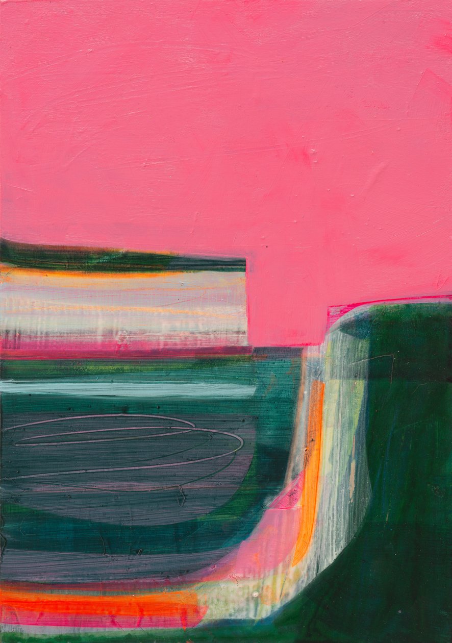 The Resting Place, 2021 (akryl på duk) av Faye Bridgwater