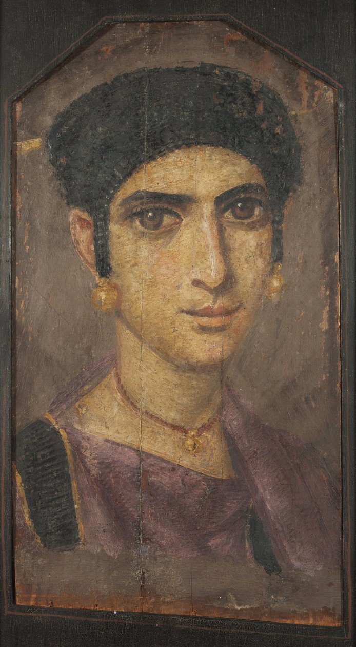 Porträtt av en ung dam, 2:a århundradet. AD av Fayum mummy portraits