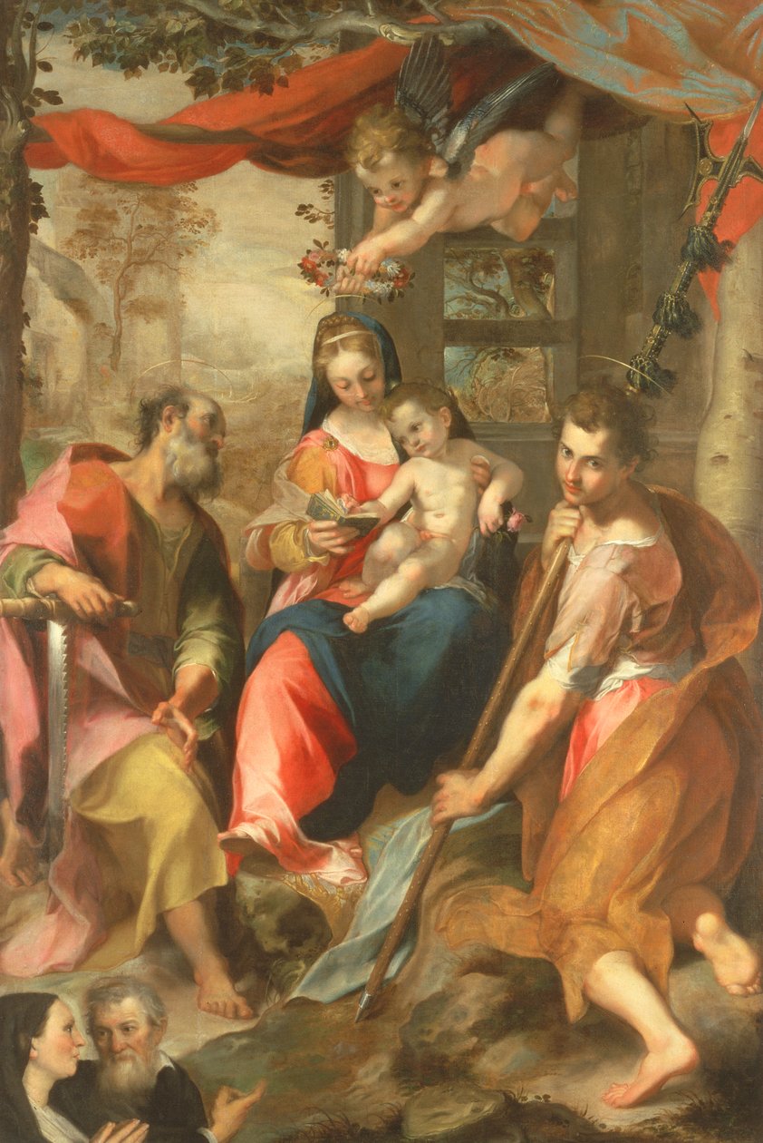 Madonna av San Simone med St. Simon av Federico Barocci