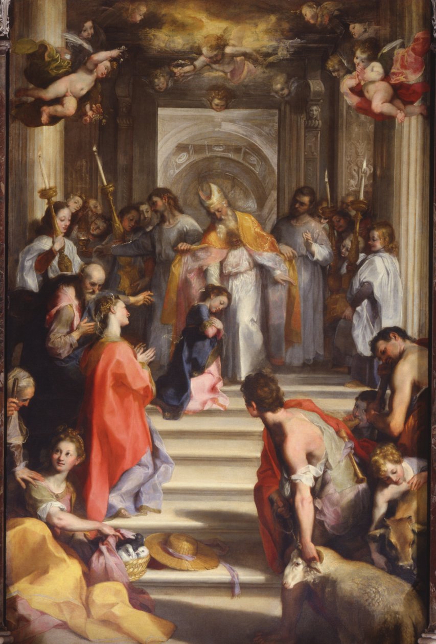 Presentation i templet, 1593-94 av Federico Barocci