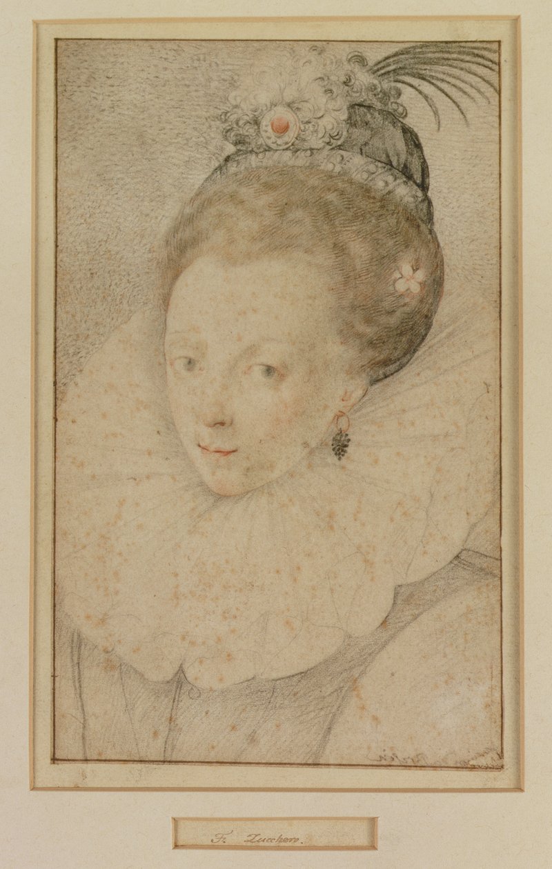 Porträtt av drottning Elizabeth I (1533-1603) 1500-talet av Federico Zuccaro
