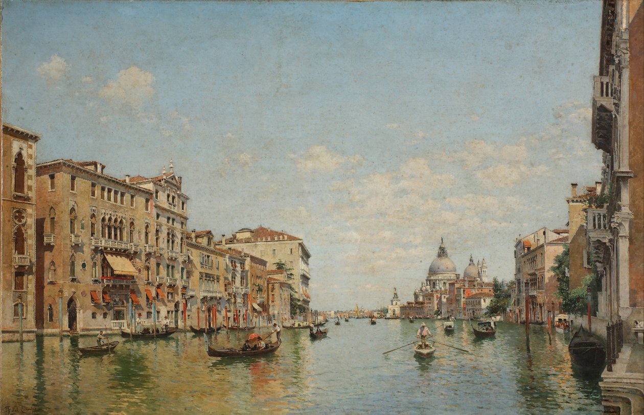 Utsikt över Canal Grande i Venedig av Federico del Campo