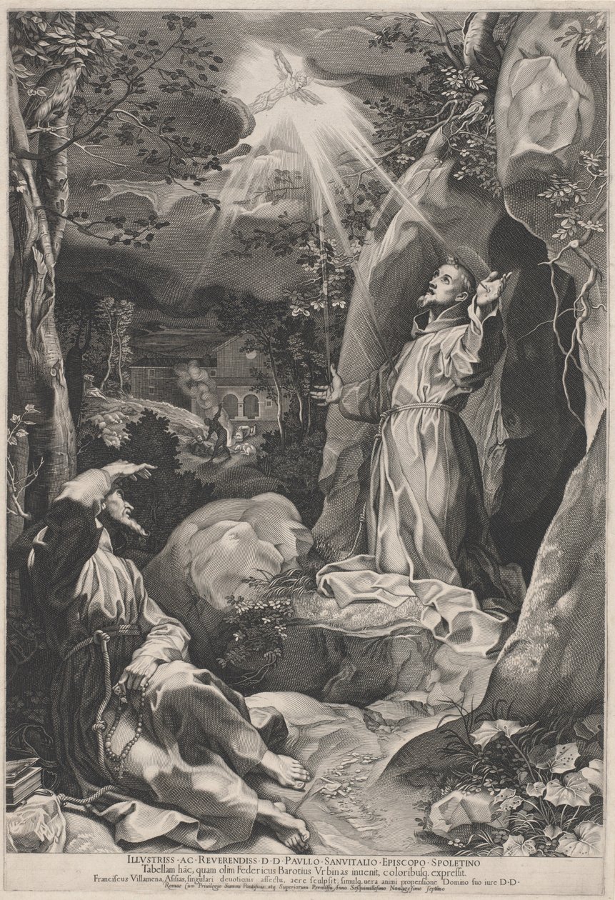 Sankt Franciskus mottar stigmata av Federico Barocci