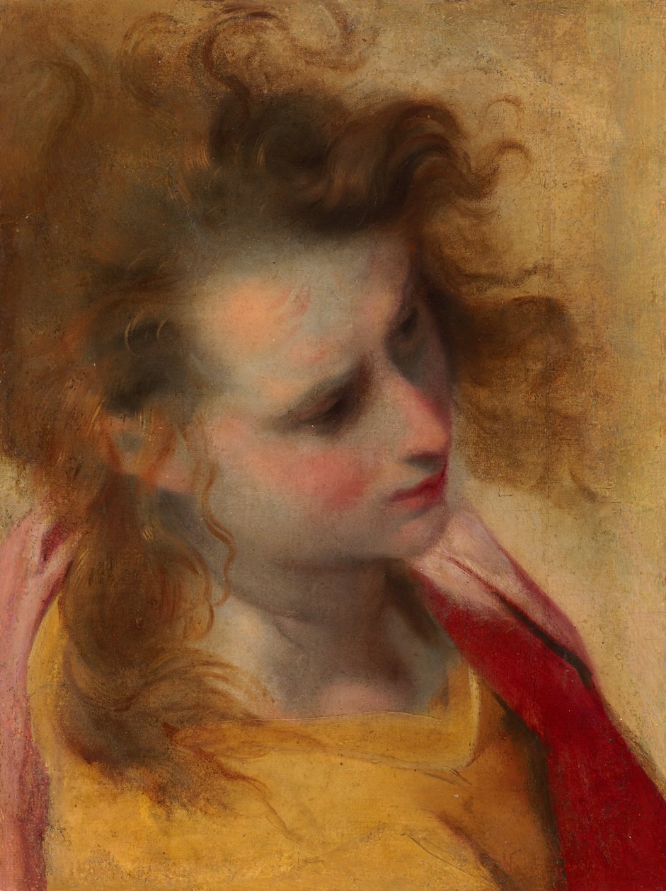 Huvudstudie av evangelisten Sankt Johannes av Federico Barocci