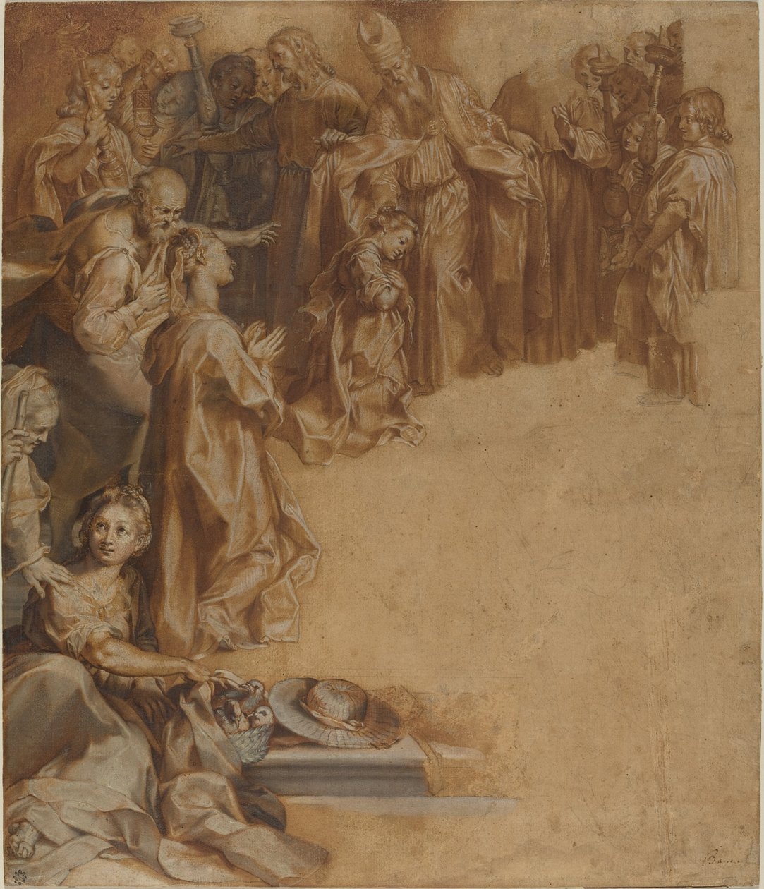 Presentationen av jungfrun i templet av Federico Barocci