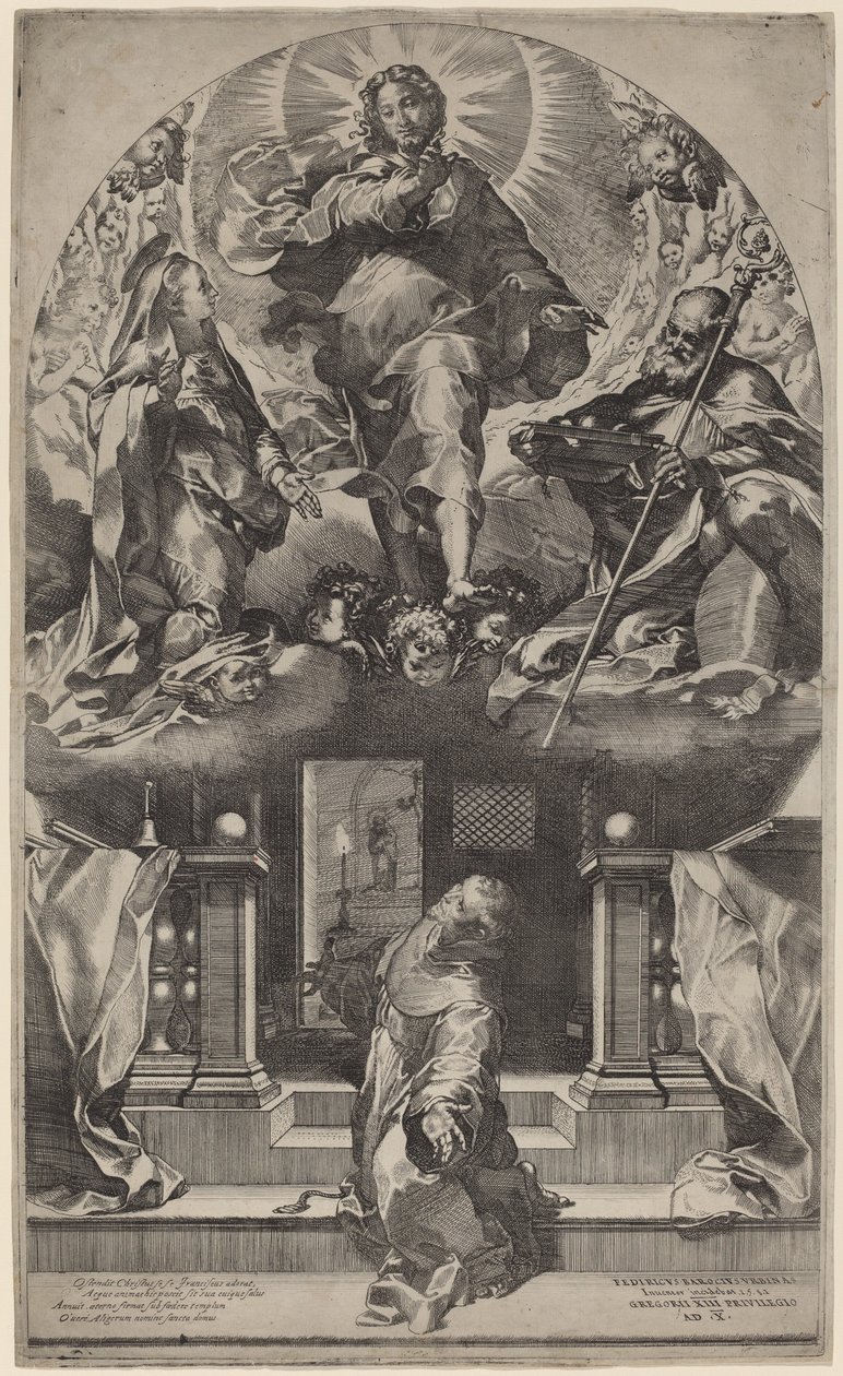 Vision av Saint Francis, 1581. av Federico Barocci