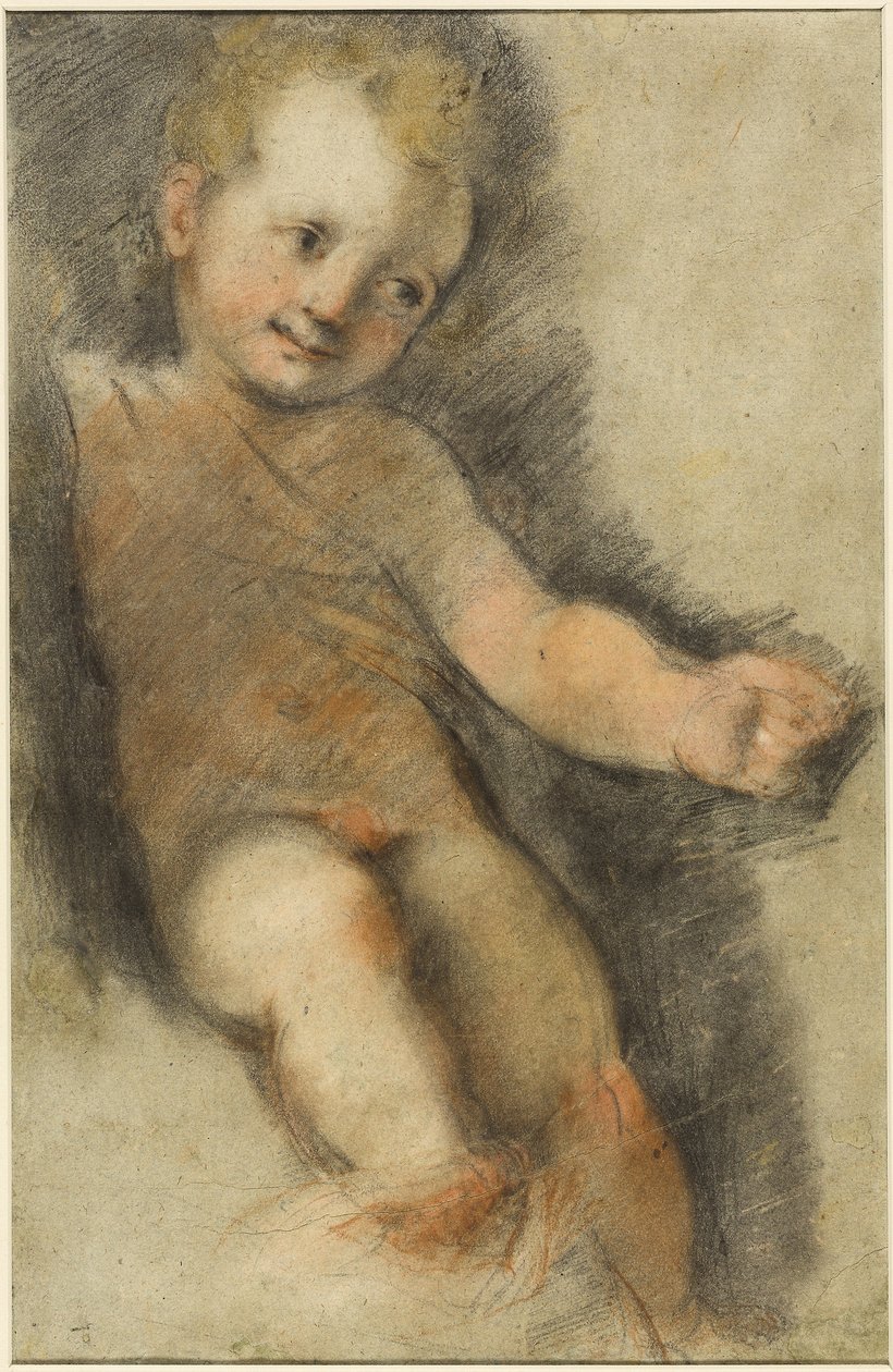 Kristusbarn: Studie för Madonna di San Giovanni av Federico Fiori Barocci or Baroccio