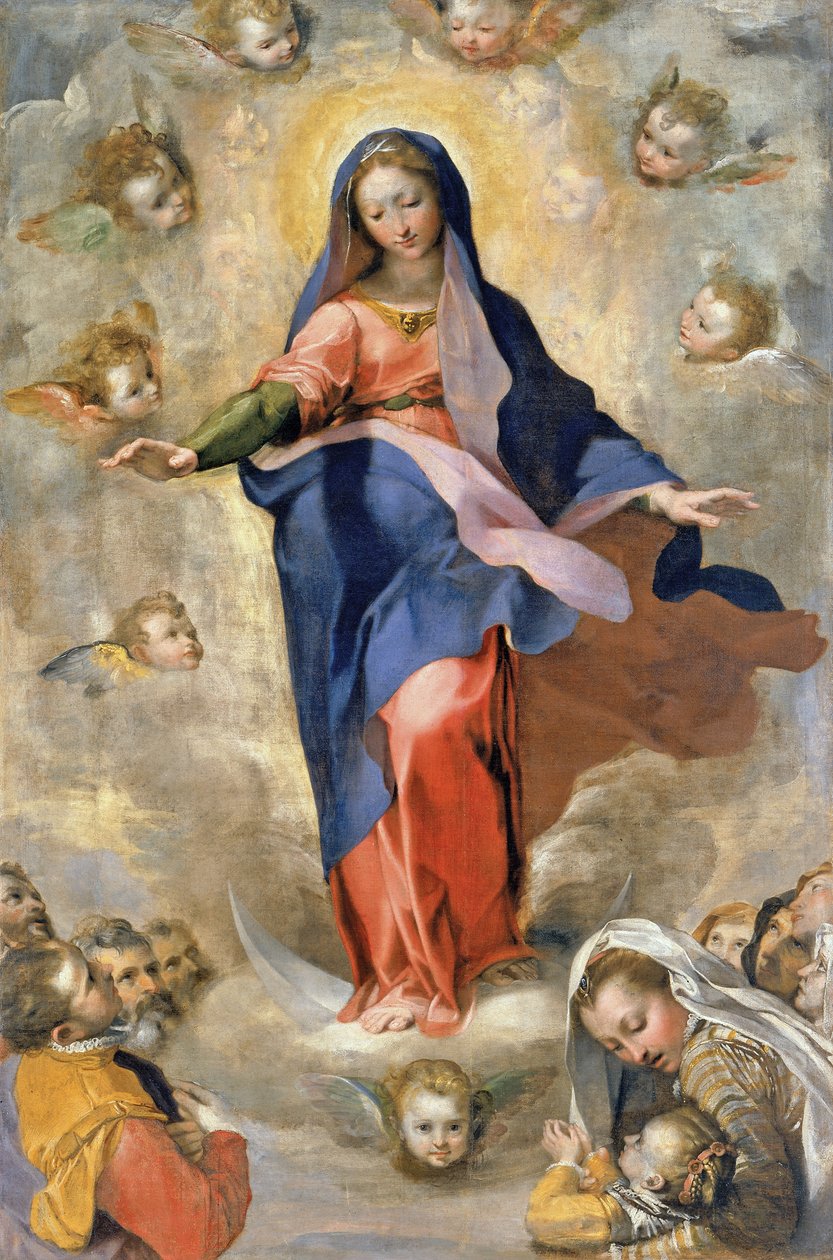 Obefläckad avlelse, c.1575 av Federico Fiori Barocci or Baroccio