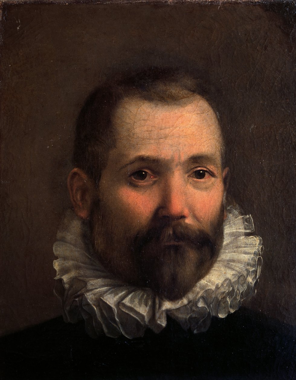 Självporträtt (olja på duk) av Federico Fiori Barocci or Baroccio