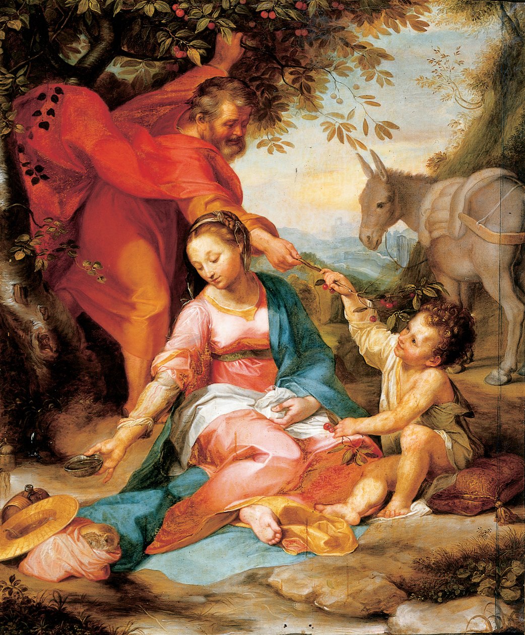 Resten på flykten till Egypten av Federico Fiori Barocci or Baroccio