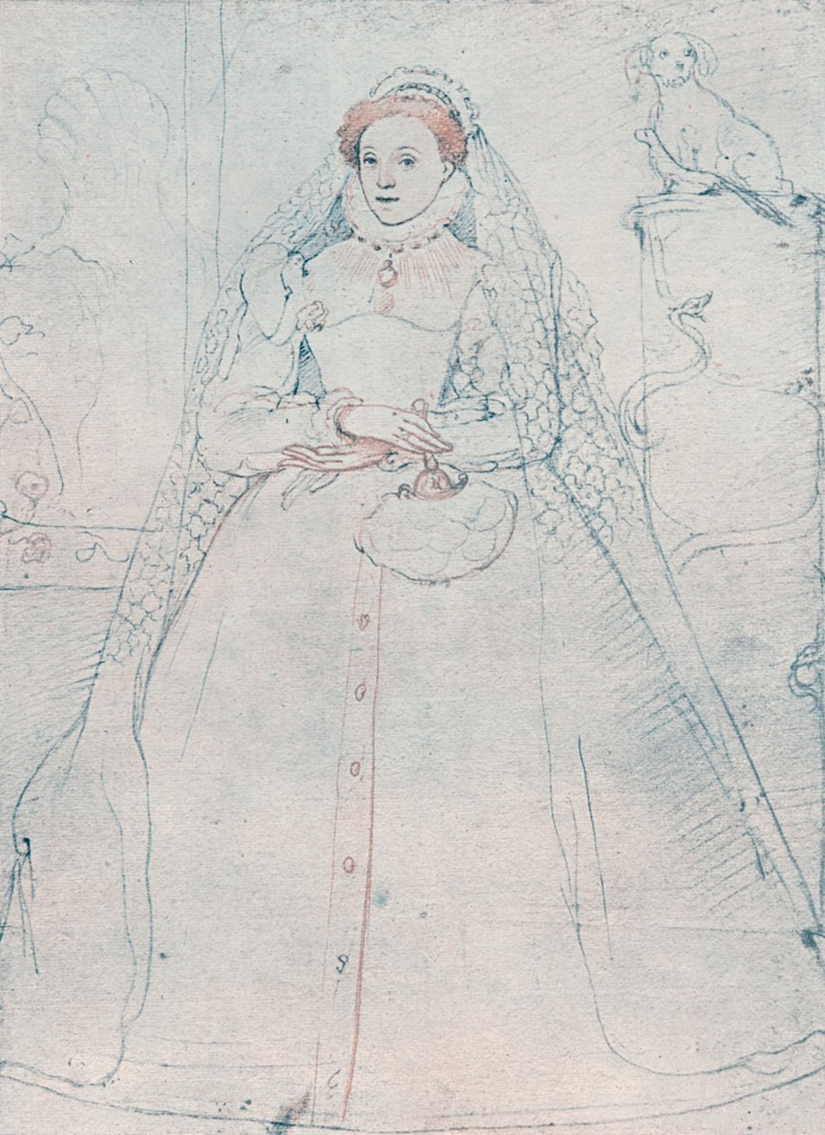Elizabeth I, drottning av England och Irland, 1575 av Federico Zuccaro