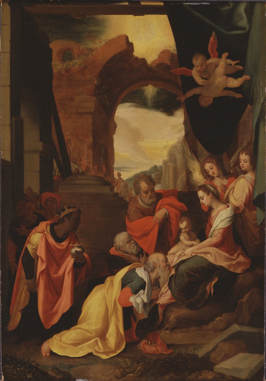 Die Anbetung der Könige av Federico Zuccaro