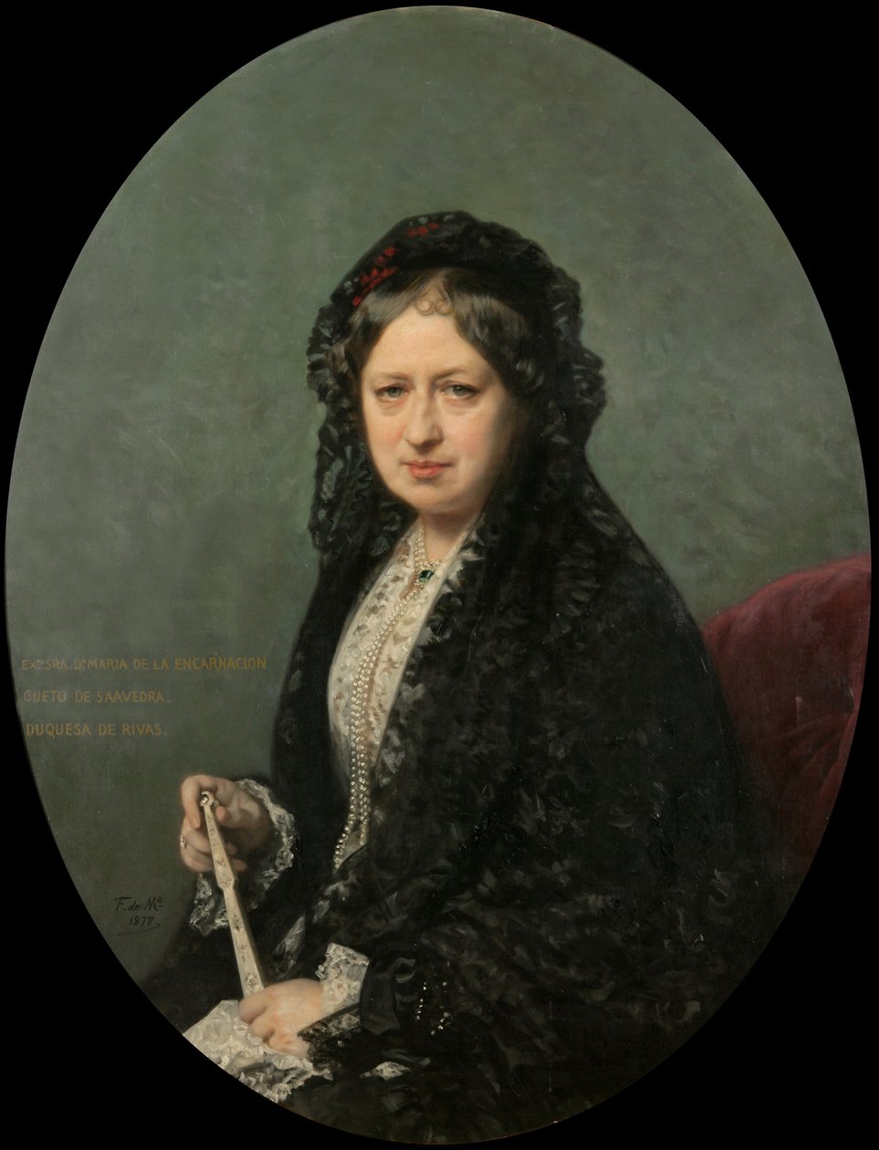 María Encarnación Cueto de Saavedra, hertiginna av Rivas av Federico de Madrazo y Kuntz