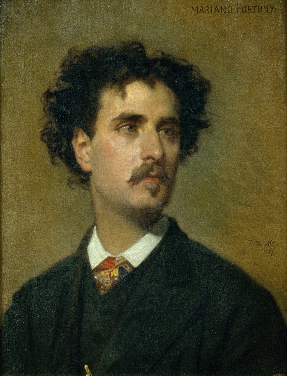 Porträtt av Marià Fortuny av Federico de Madrazo y Kuntz