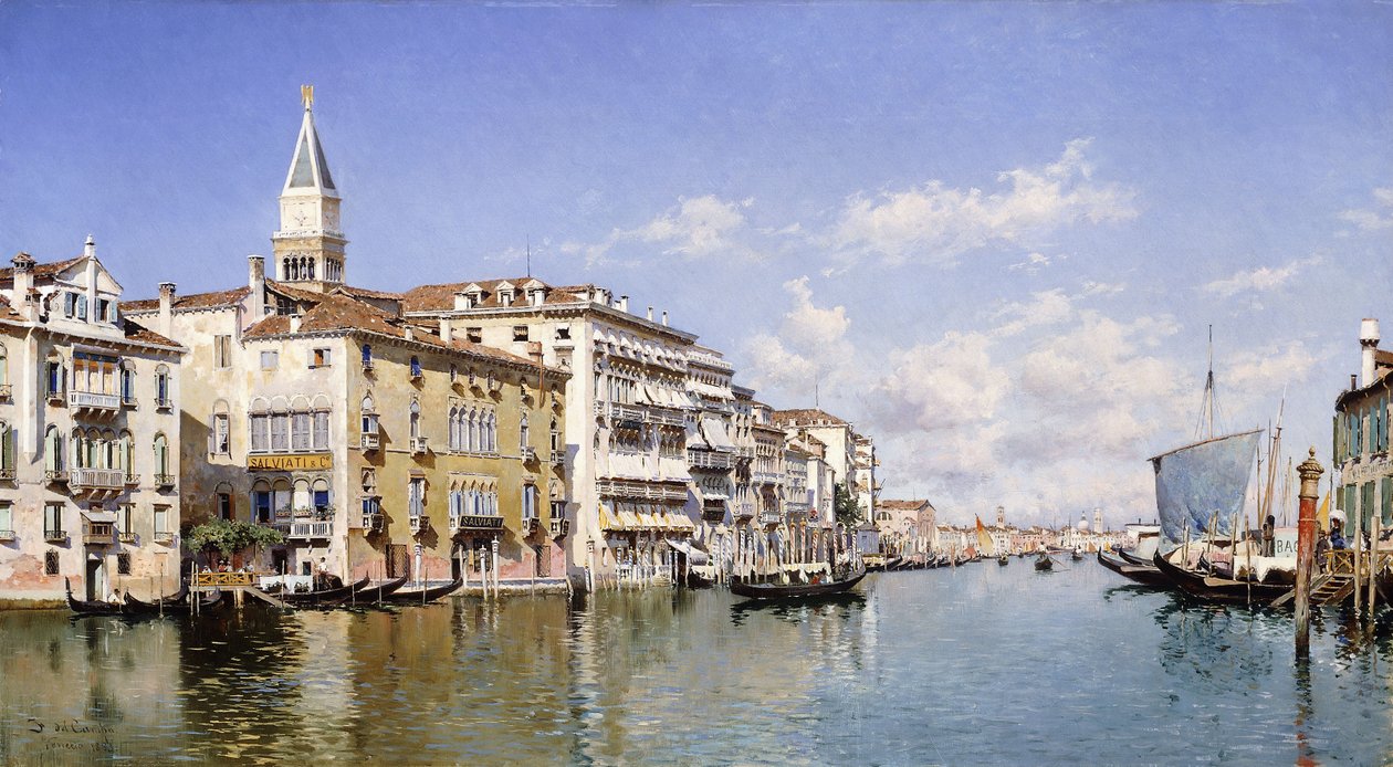 Canal Grande, Venedig, 1883 av Federico del Campo