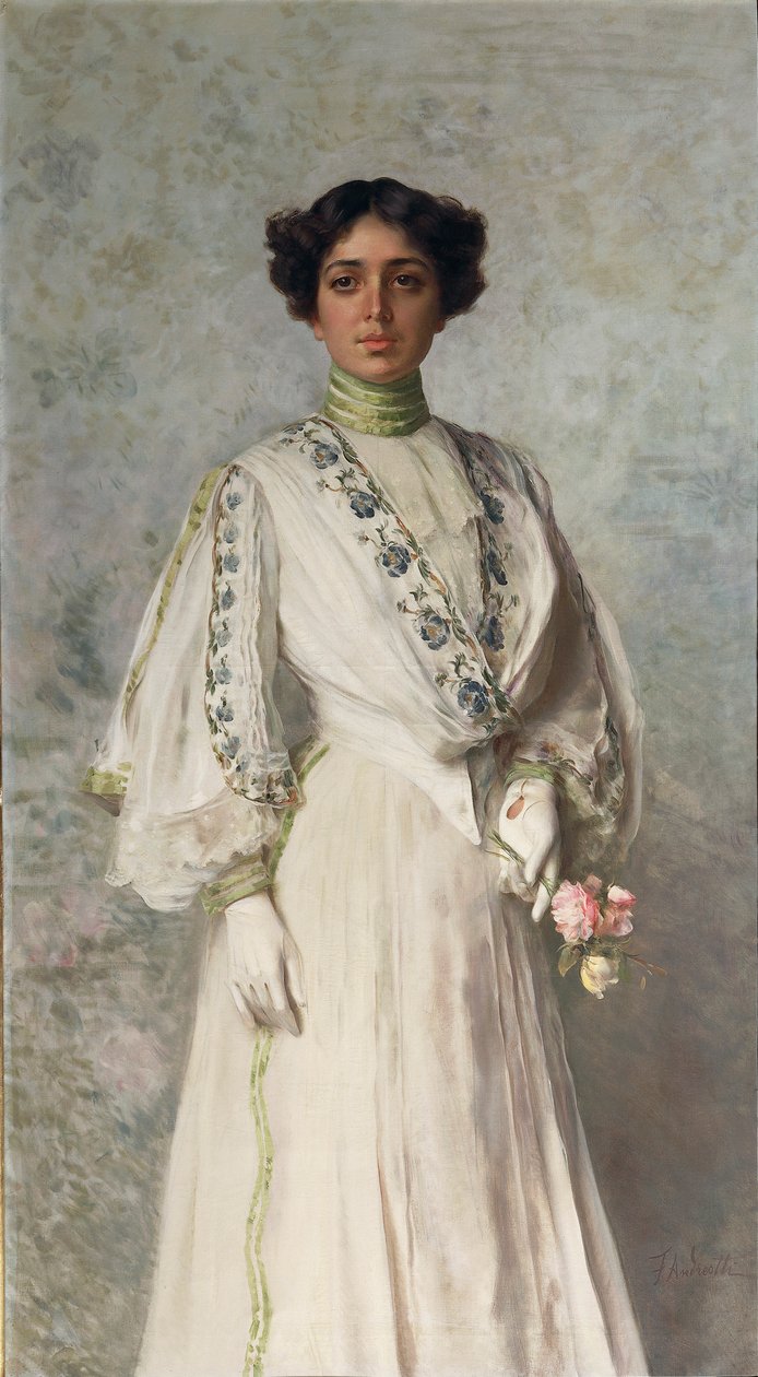 Porträtt av Giulia Tricca av Federico Andreotti av Federigo Andreotti