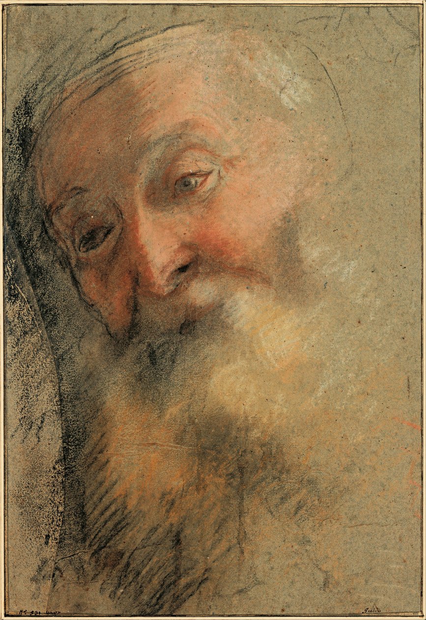 Chef för en gammal skäggig man, 1584-1586 av Federigo Barocci