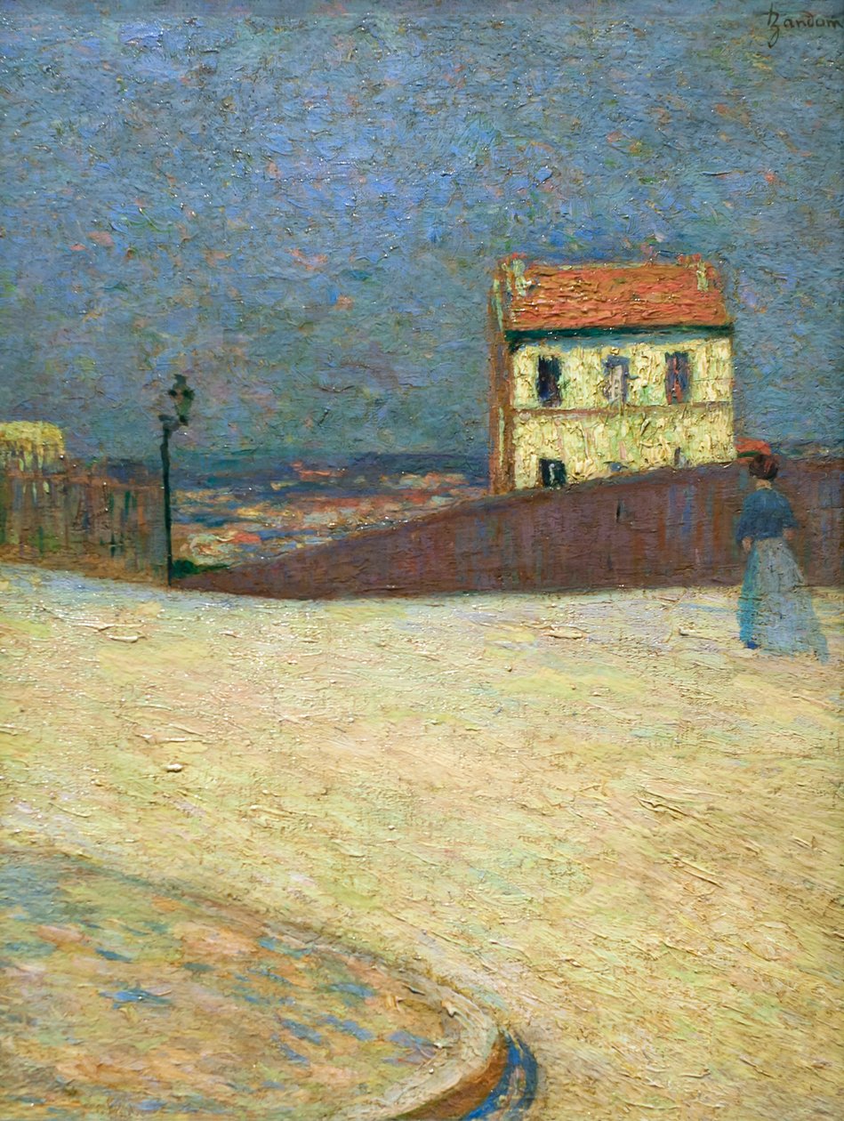 Litet hus i Montmartre, cirka 1875 (olja på duk) av Federigo Zandomeneghi