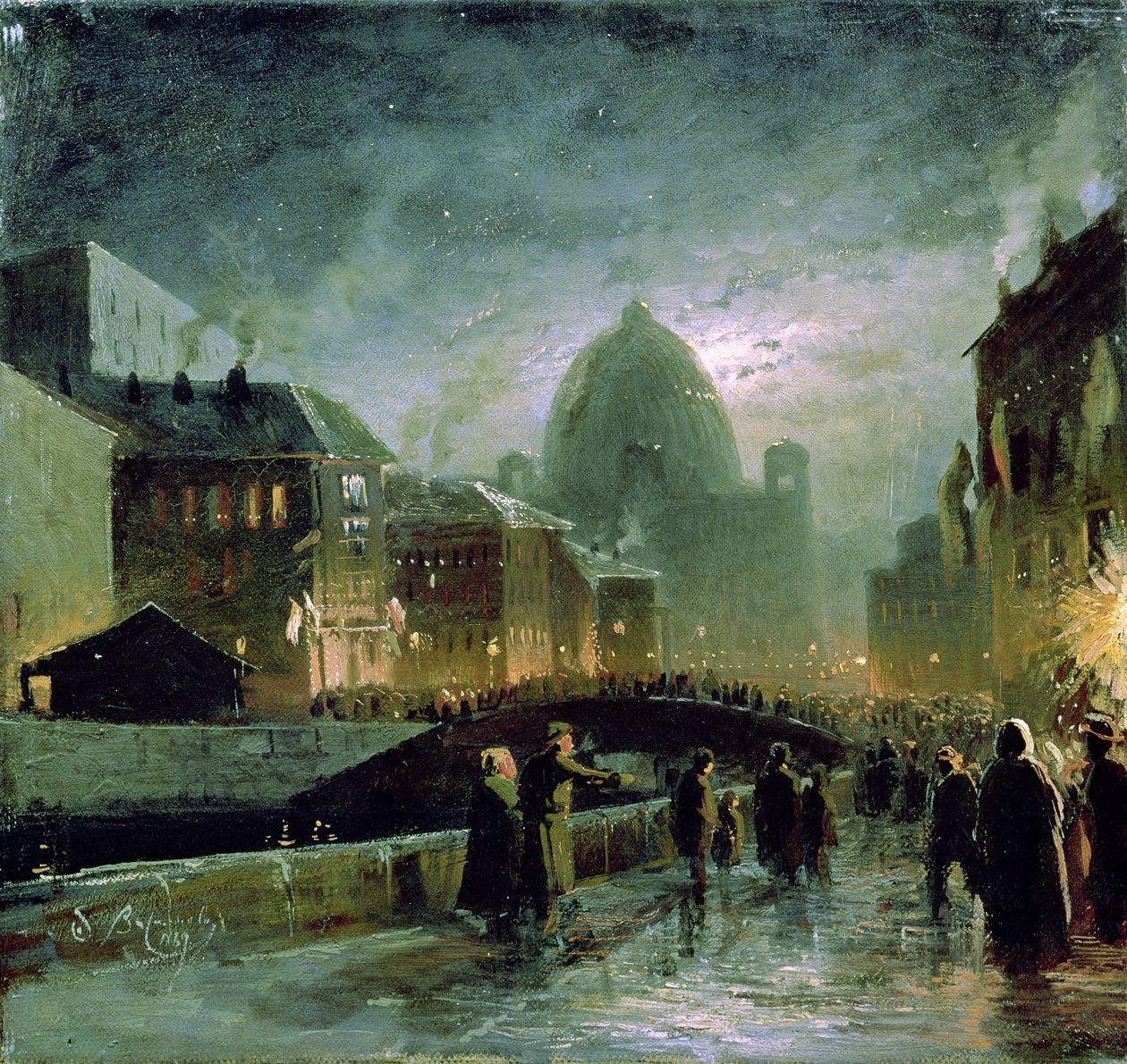 Illuminations i St. Petersburg, 1869 av Fedor Aleksandrovich Vasiliev