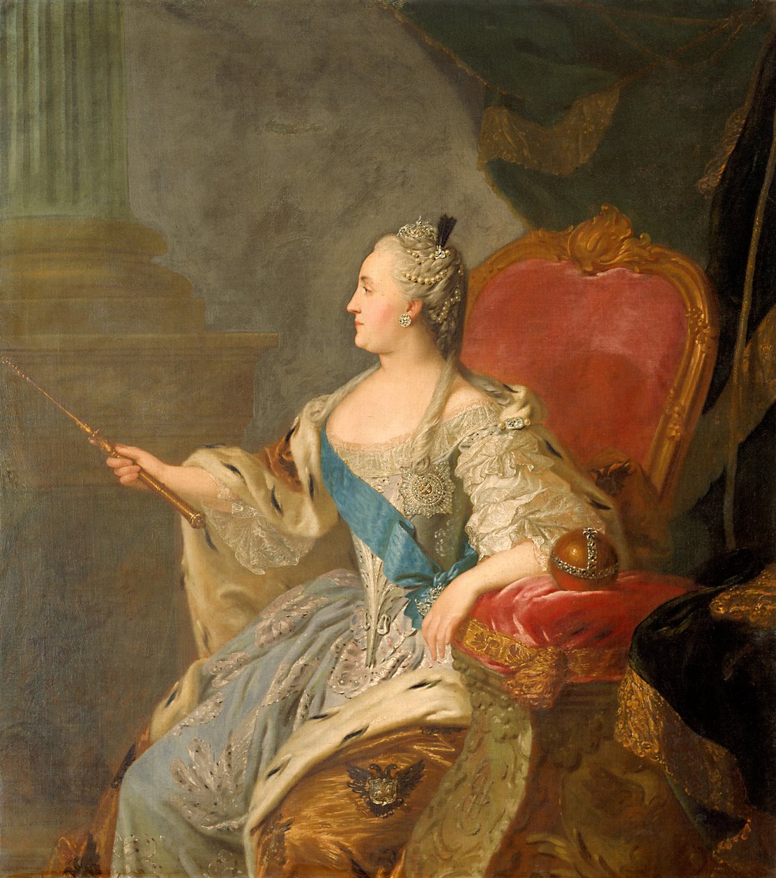 Katarina den stora, 1763 av Fedor Stepanovich Rokotov