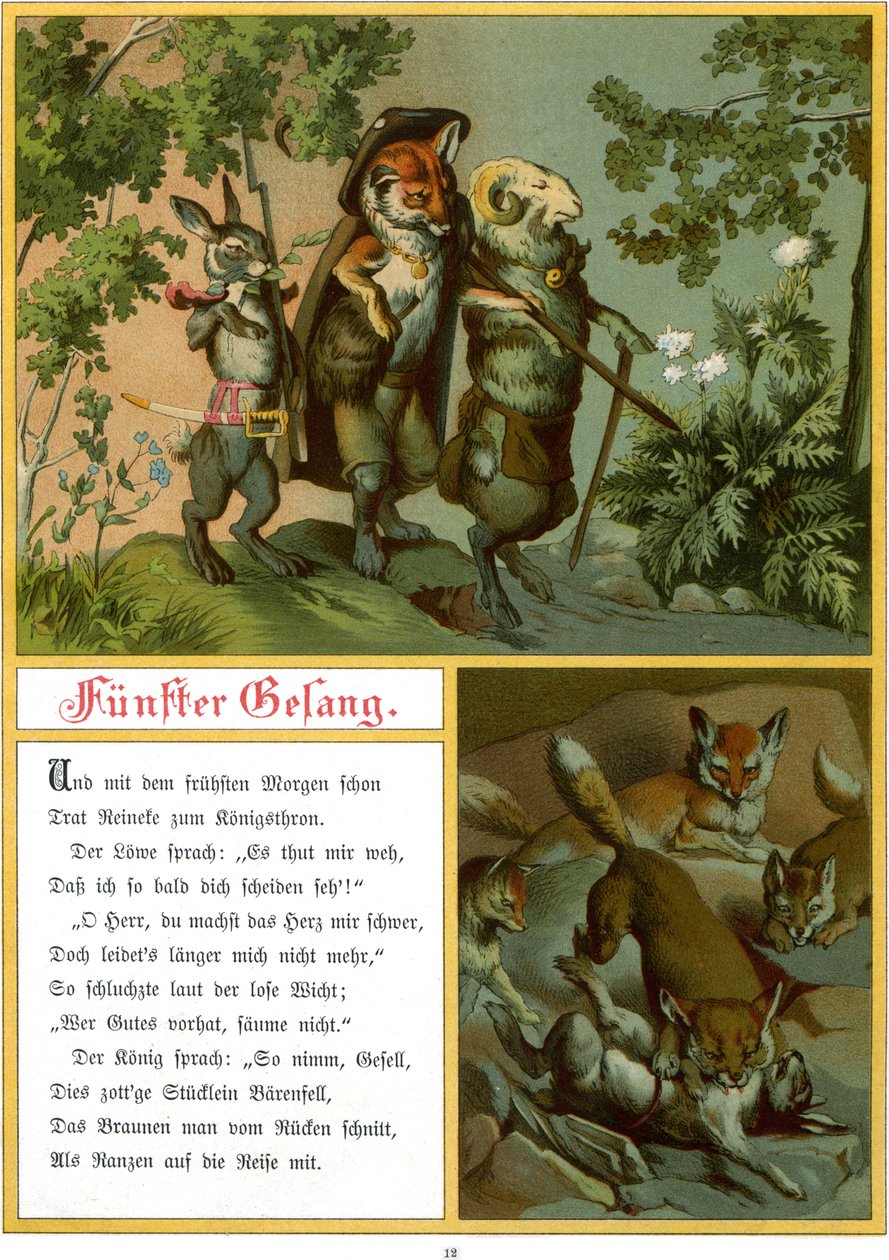 Reynard räven, eller "Reineke Fuchs" av Fedor Alexis Flinzer