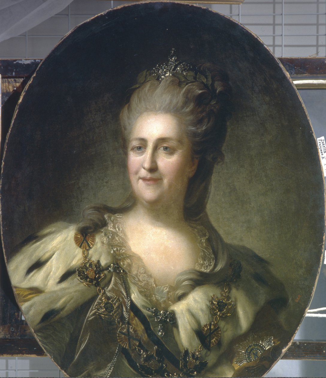 Porträtt av kejsarinnan Katarina II 1729-1796, 1779 av Fedor Stepanovich Rokotov
