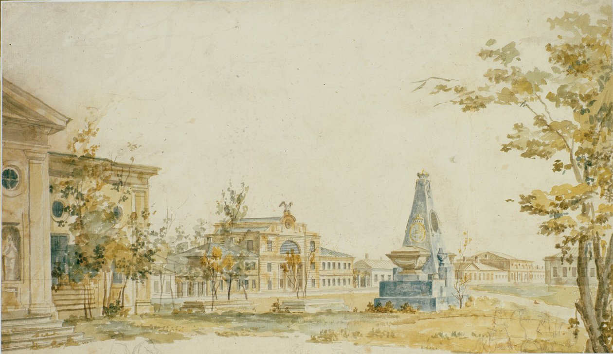 The Square i Cherson, 1797 av Fedor Yakovlevich Alekseev