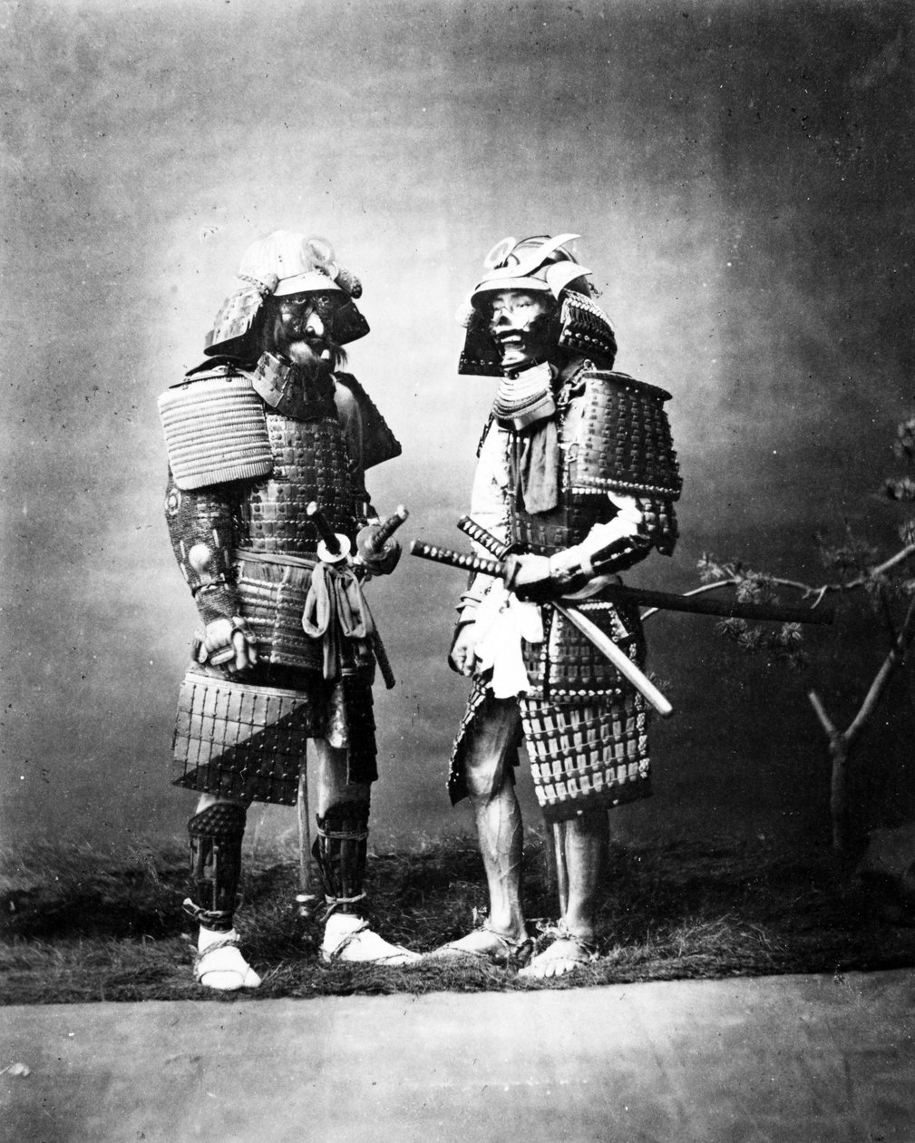 Samurai, ca 1860-80 av Felice Beato