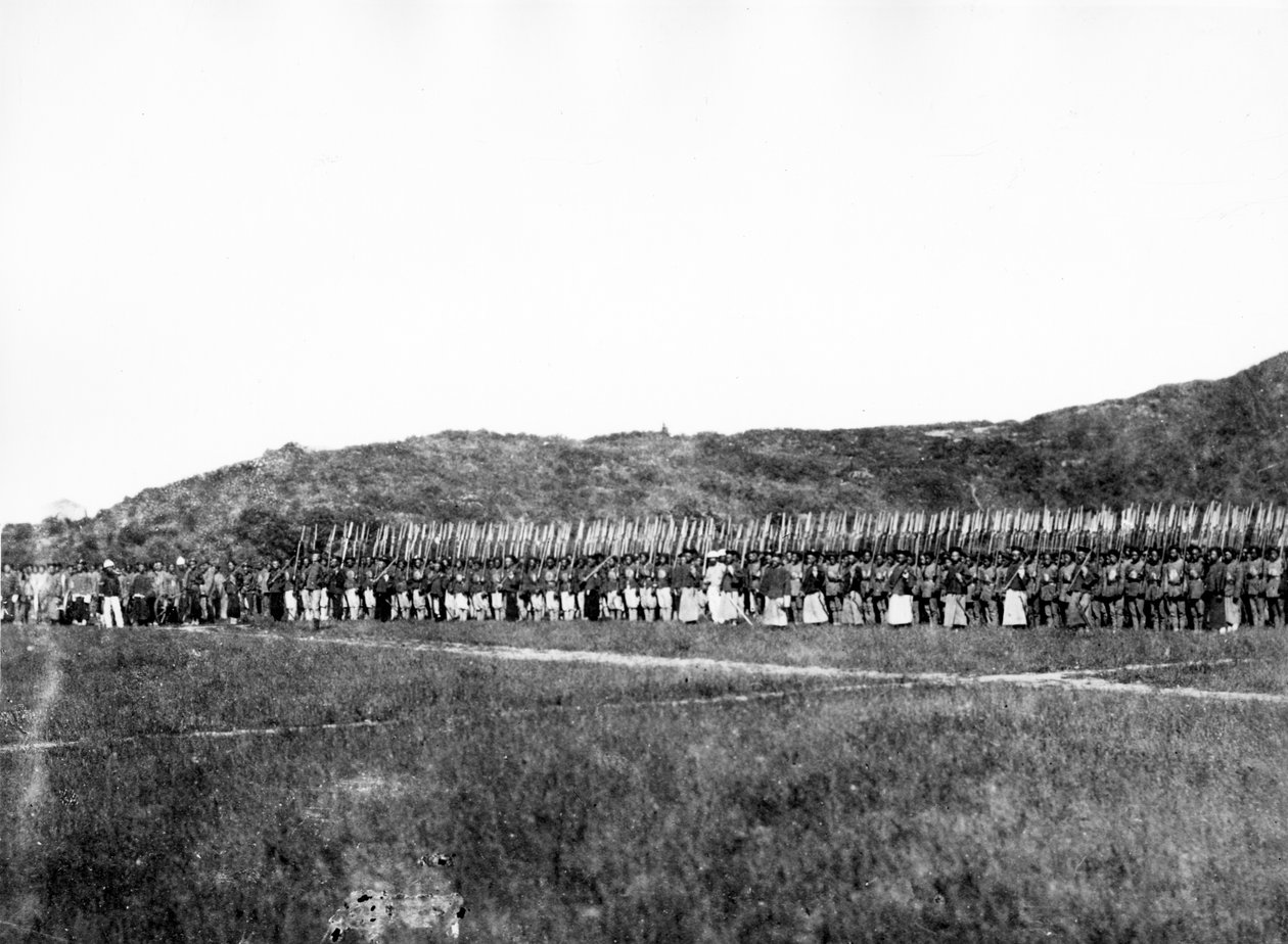 Den segerrika armén, ca 1863 av Felice Beato
