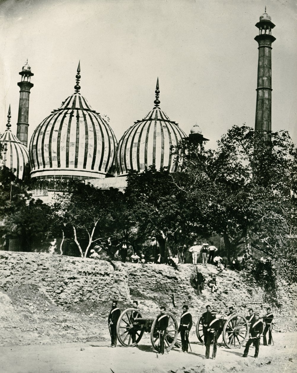 Zinat-ul-masjid, Delhi, ca 1858 av Felice Beato