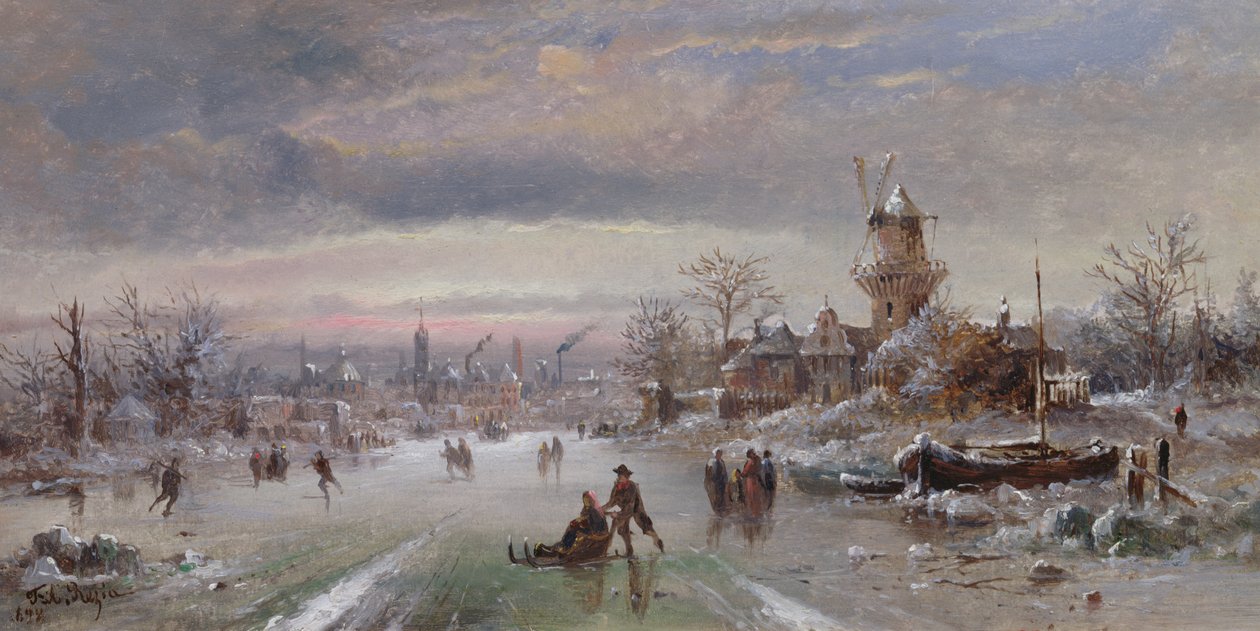 Vid dagens slut, 1898 av Felice A. Rezia
