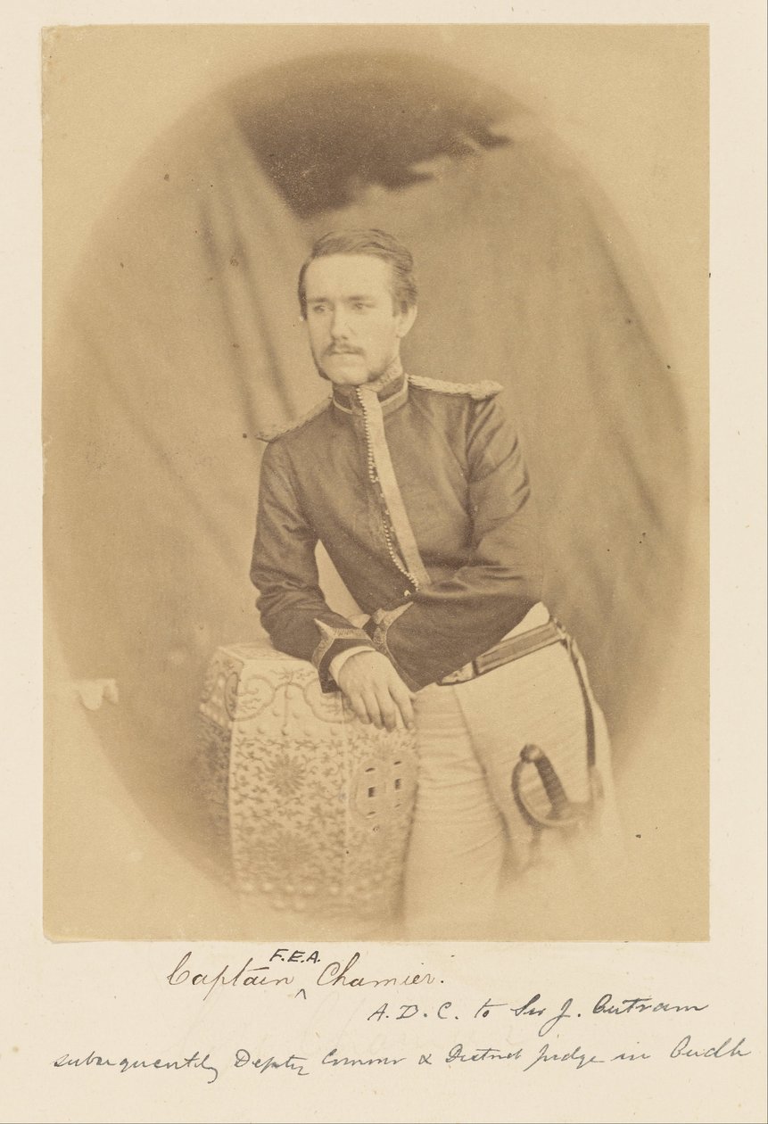 Kapten F.E.A. Chamier, A.D.C. till Sir J. Outram, sedermera biträdande kommissarie och häradsdomare i Oudh av Felice Beato