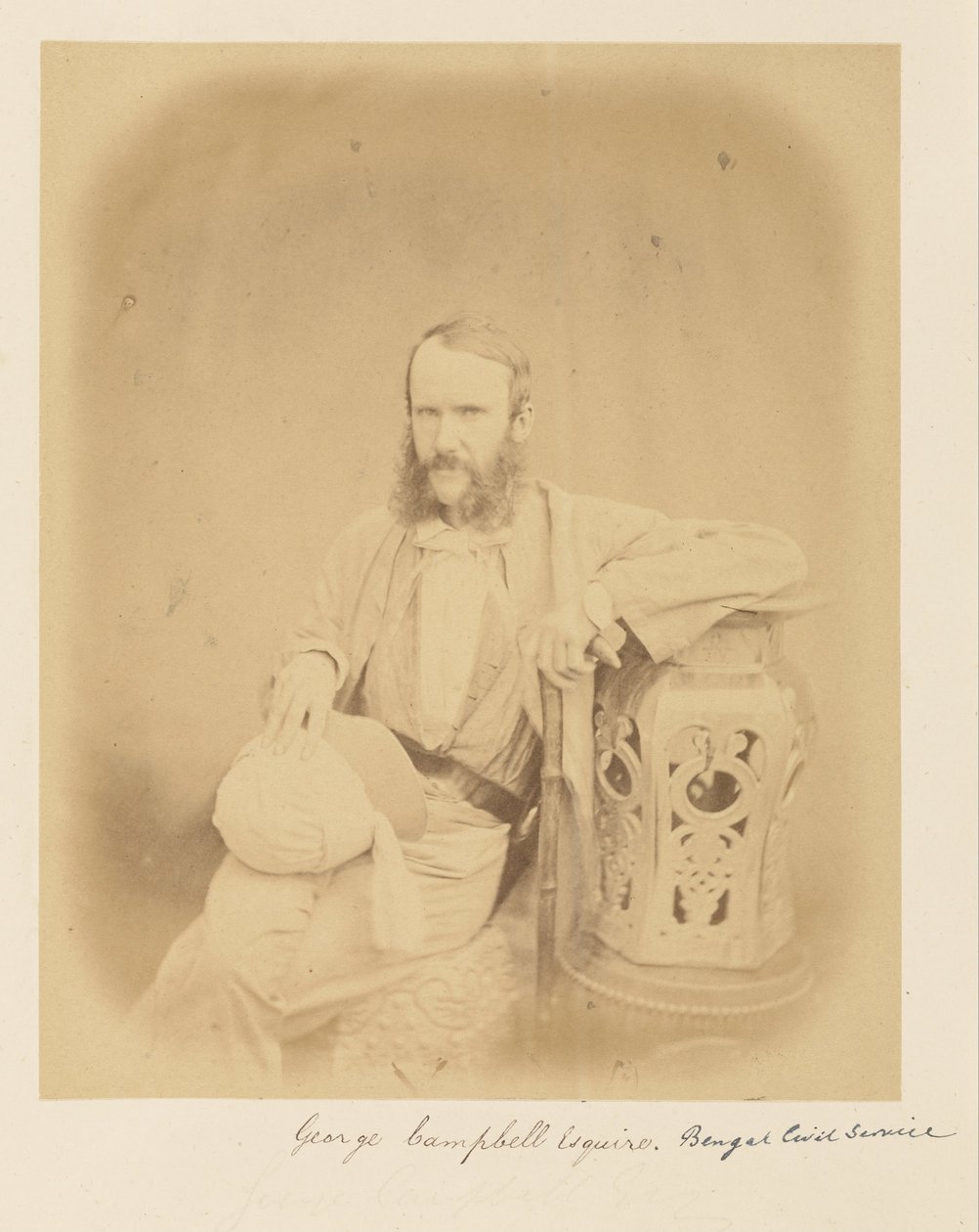 George Campbell, Esquire, Bengal Civil Service av Felice Beato
