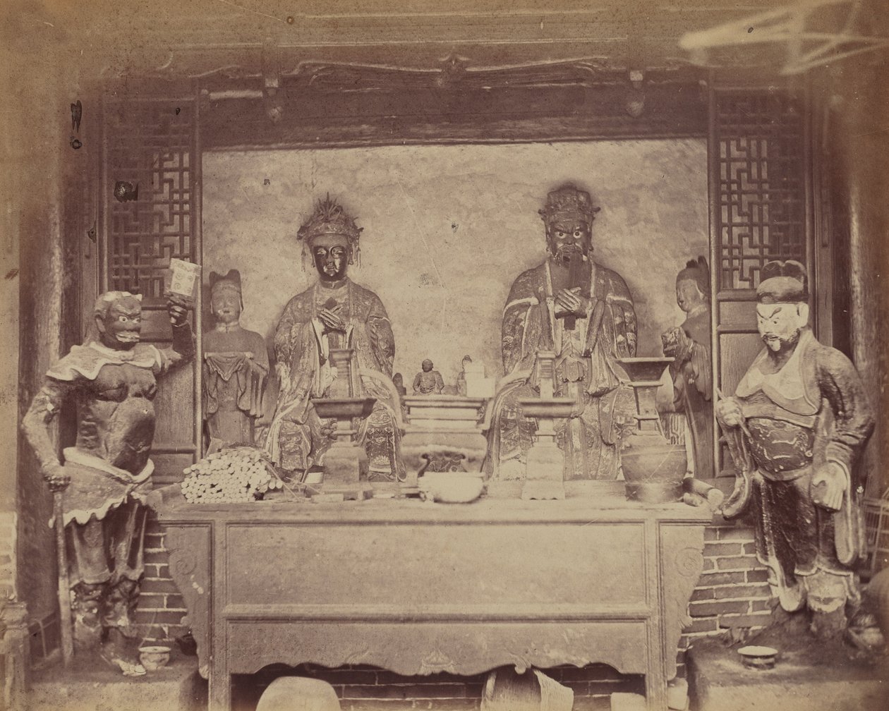 Head Quarter House, första divisionen, Pehtang, Kina, 1860. av Felice Beato