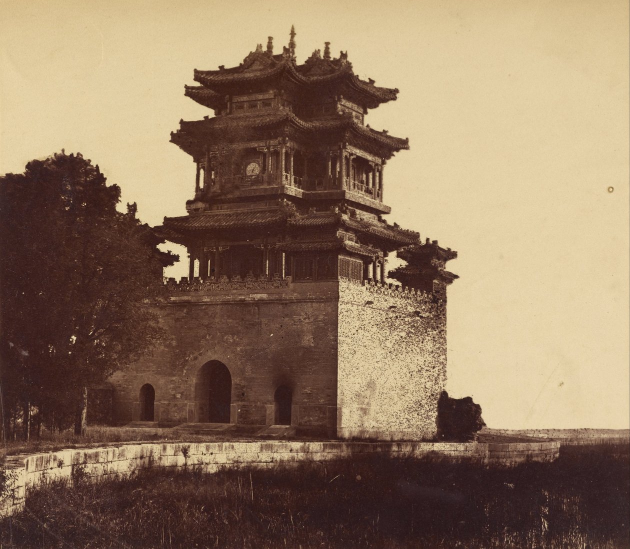 Kejserliga sommarpalatset före Burning Yuan Ming Yuan, 18 oktober 1860 av Felice Beato