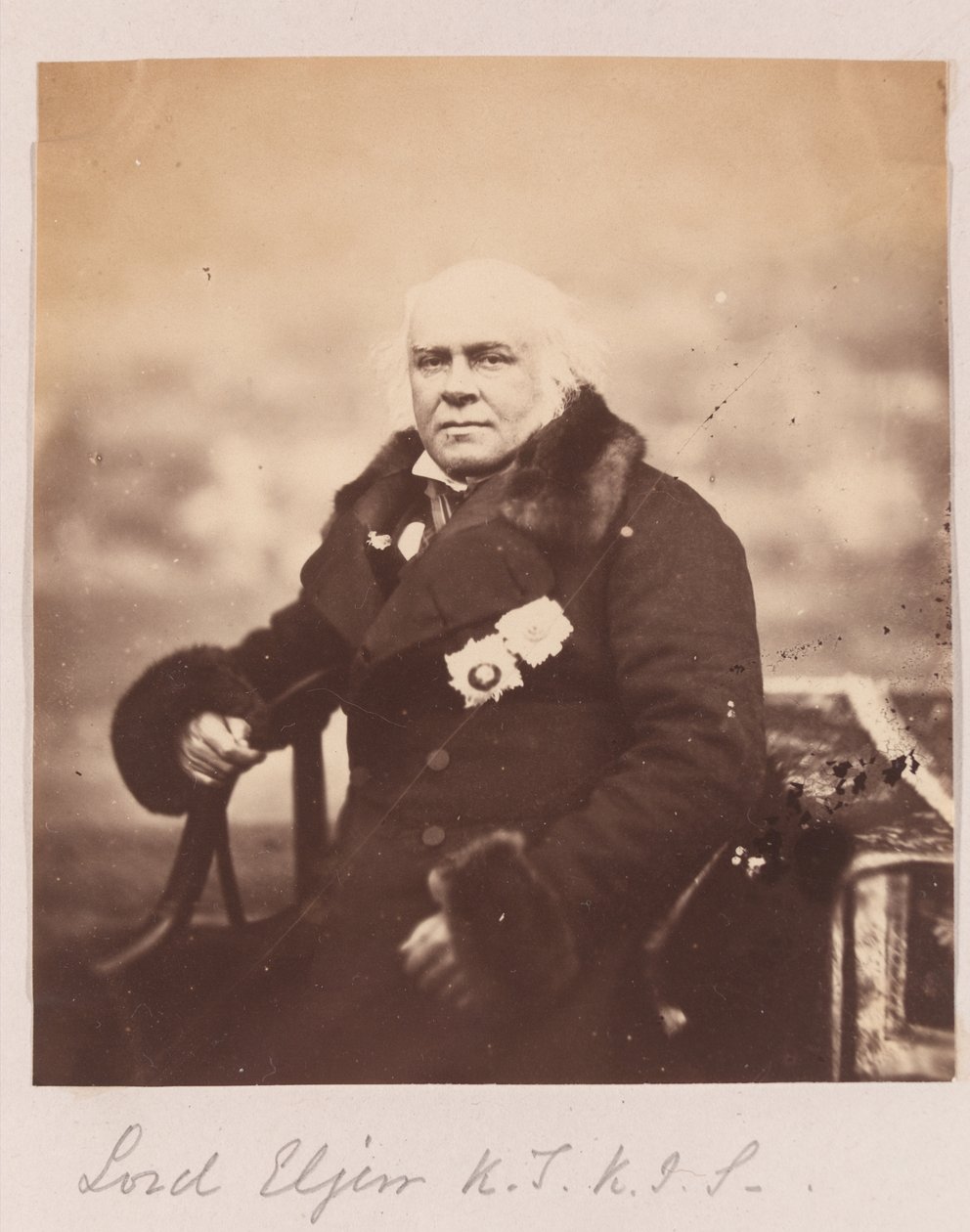 James Bruce åttonde earl av Elgin, 1860 av Felice Beato