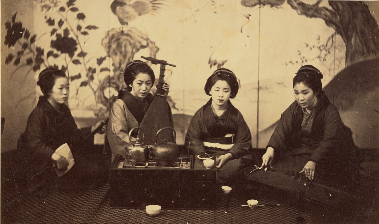 [Japansk musikalfest] av Felice Beato